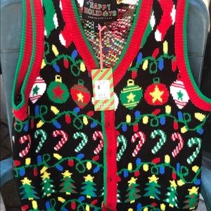 Brand new Ugly Christmas Vest!  Perfect for Christmas!